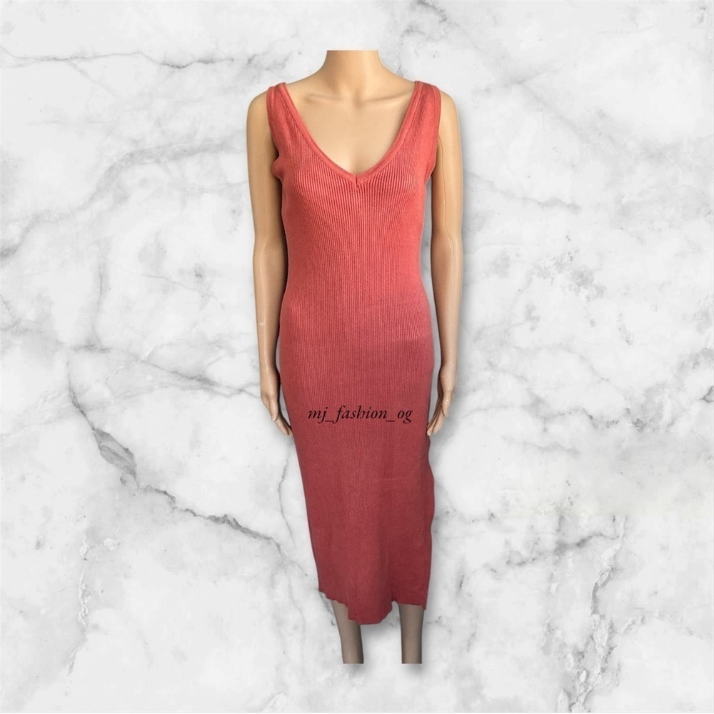 House of Harlow 1960 Orange Bodycon Midi Dress